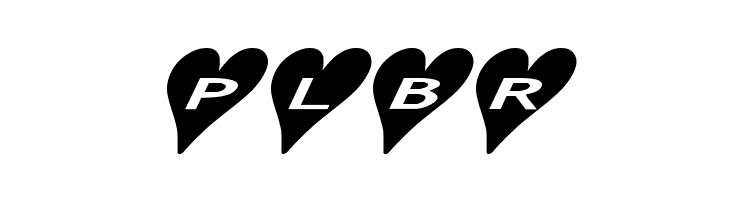 AlphaShapes hearts 2a  Free Fonts Download