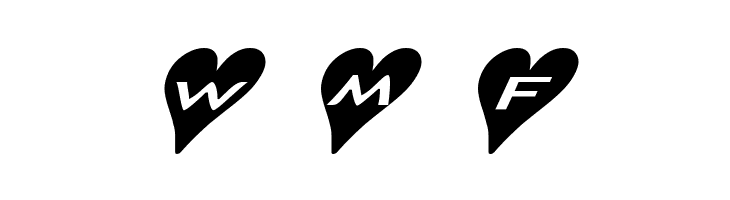 AlphaShapes hearts 2a  Free Fonts Download