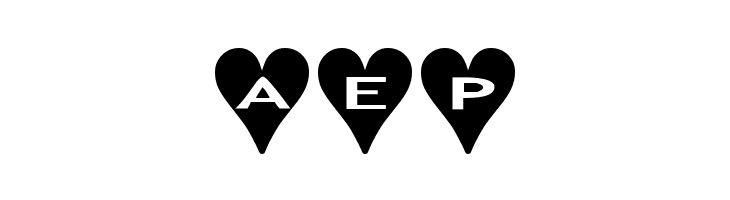 AlphaShapes hearts  Free Fonts Download