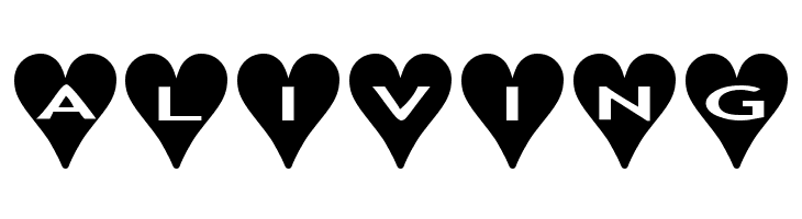 AlphaShapes hearts  Free Fonts Download