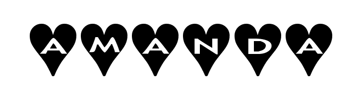 AlphaShapes hearts  Free Fonts Download
