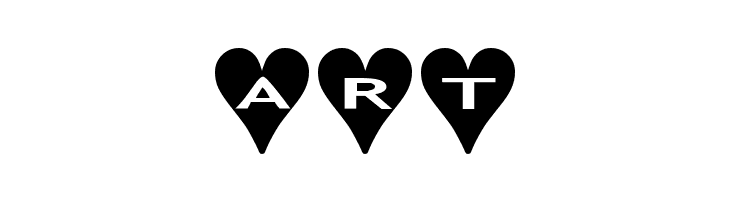 AlphaShapes hearts  Free Fonts Download
