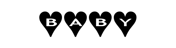 AlphaShapes hearts  Free Fonts Download