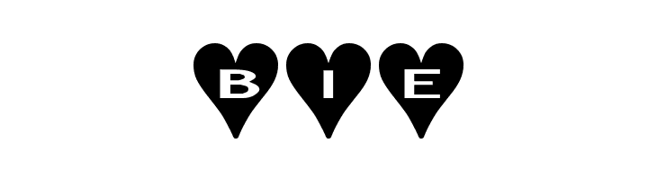 AlphaShapes hearts  Free Fonts Download