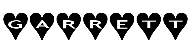 AlphaShapes hearts  Free Fonts Download