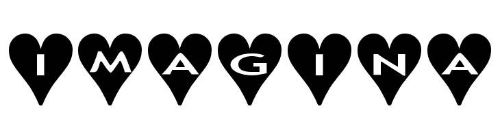 AlphaShapes hearts  Free Fonts Download