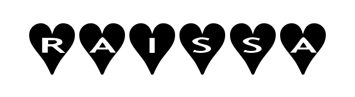 AlphaShapes hearts  Free Fonts Download