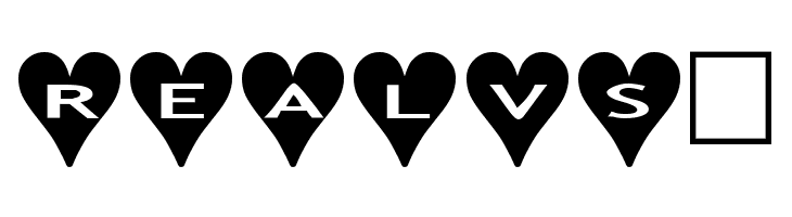 AlphaShapes hearts  Free Fonts Download