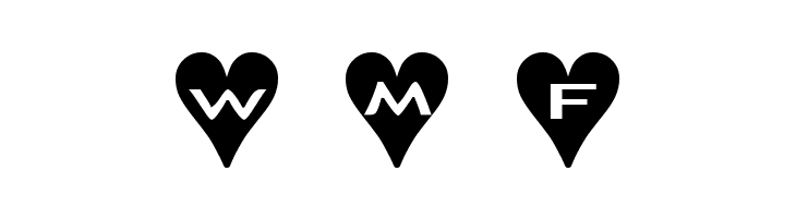 AlphaShapes hearts  Free Fonts Download