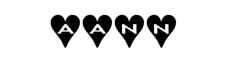 AlphaShapes hearts  Free Fonts Download