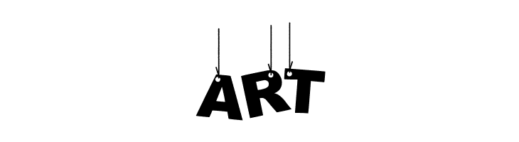 Party Letters On a Rope  Free Fonts Download