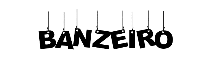 Party Letters On a Rope  Free Fonts Download
