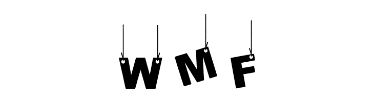 Party Letters On a Rope  Free Fonts Download