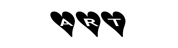 AlphaShapes hearts 2b  Free Fonts Download