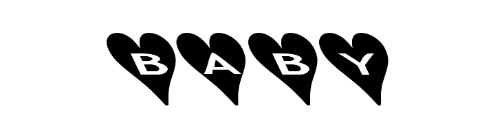 AlphaShapes hearts 2b  Free Fonts Download