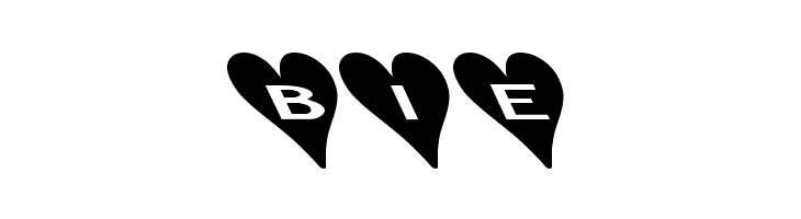 AlphaShapes hearts 2b  Free Fonts Download