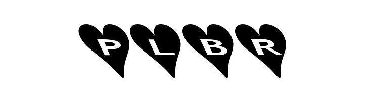 AlphaShapes hearts 2b  Free Fonts Download