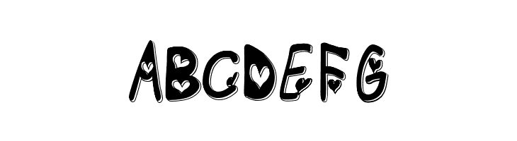 heart emboss  Free Fonts Download