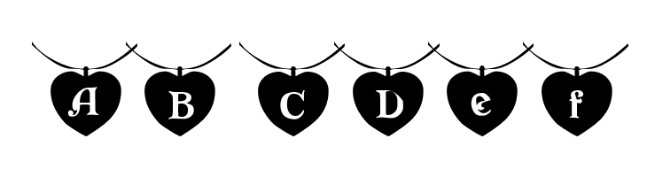 101! Heart StringZ  Free Fonts Download