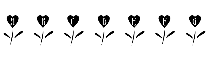 101! Love Garden  Free Fonts Download