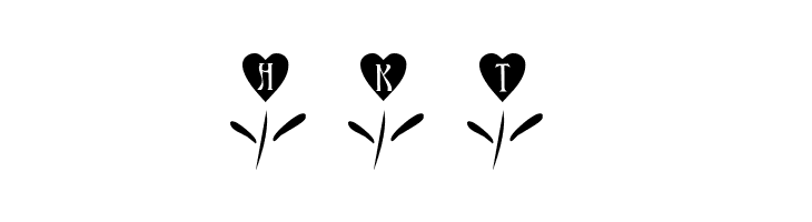 101! Love Garden  Free Fonts Download