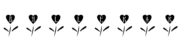 101! Love Garden  Free Fonts Download