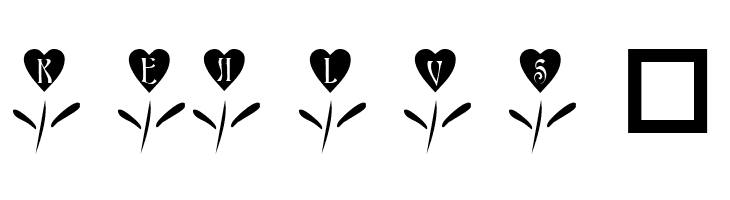 101! Love Garden  Free Fonts Download