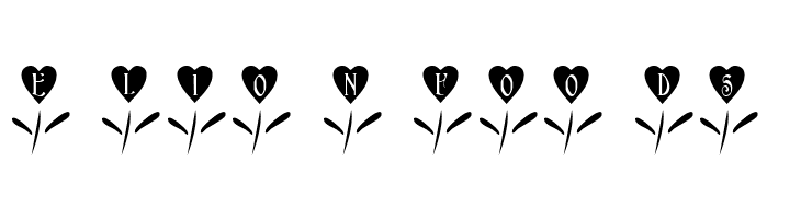 101! Love Garden  Free Fonts Download