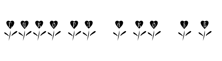 101! Love Garden  Free Fonts Download