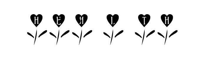 101! Love Garden  Free Fonts Download