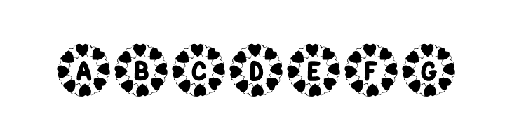 KR Wreath Of Hearts  Free Fonts Download