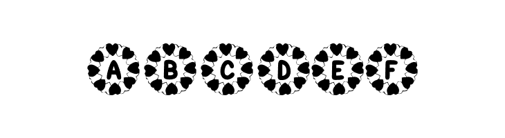 KR Wreath Of Hearts  Free Fonts Download