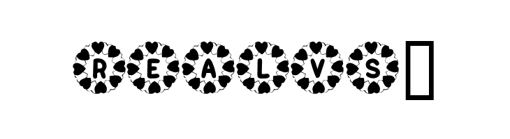 KR Wreath Of Hearts  Free Fonts Download