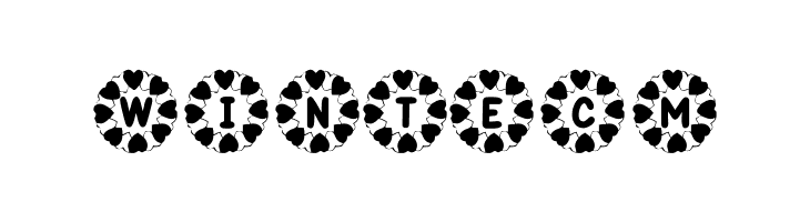 KR Wreath Of Hearts  Free Fonts Download