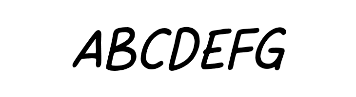 SweetHansan-Italic  Free Fonts Download