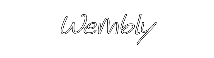 Noela Sherly Outline Italic  Free Fonts Download