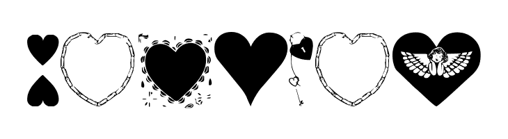 Hearts Galore  Free Fonts Download