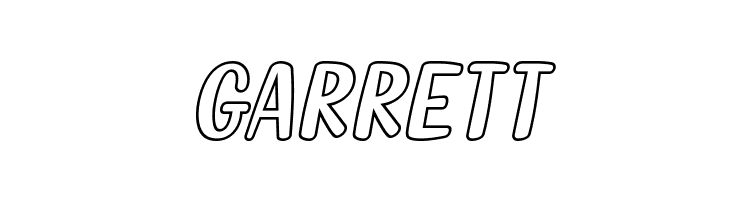 Fish Grill Outline Italic  Free Fonts Download