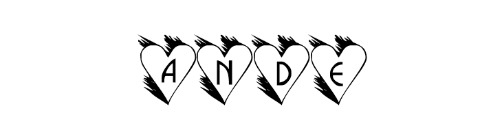 LCR Hearts Afire  Free Fonts Download