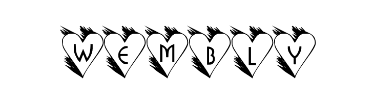 LCR Hearts Afire  Free Fonts Download