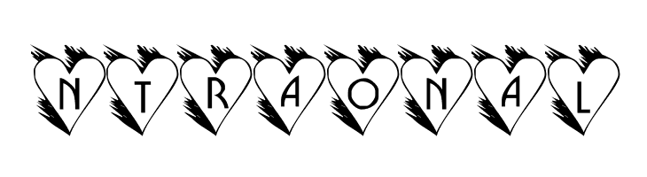 LCR Hearts Afire  Free Fonts Download