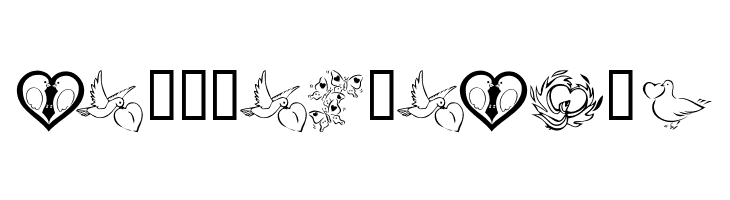 KR Valentines 2006 Three  Free Fonts Download