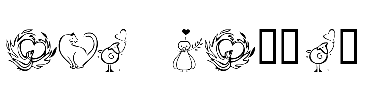 KR Valentines 2006 Three  Free Fonts Download