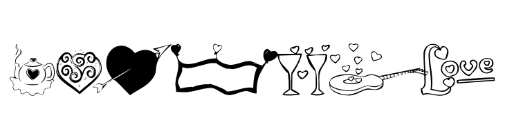 KR Valentines 2006 Five  Free Fonts Download