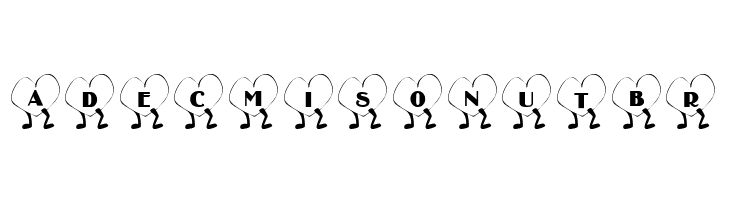 101! Walkin' Heart  Free Fonts Download