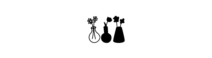 Growing Garden Dingbats  Free Fonts Download
