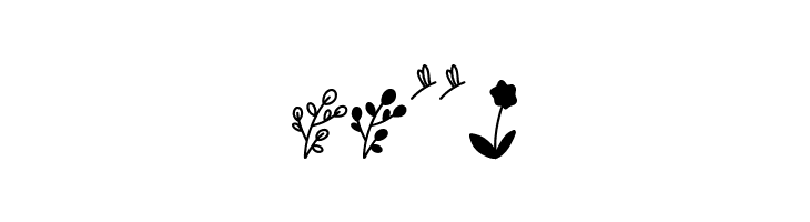 Growing Garden Dingbats  Free Fonts Download