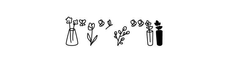 Growing Garden Dingbats  Free Fonts Download