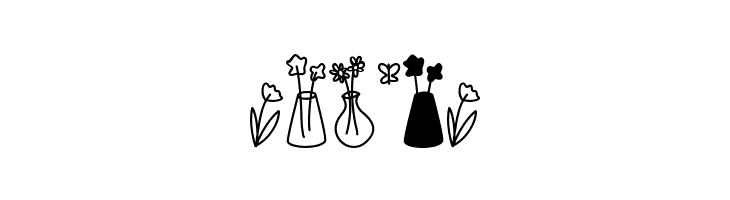 Growing Garden Dingbats  Free Fonts Download