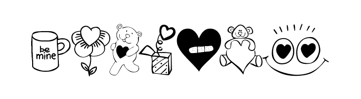 KR Cuori Divertenti 4  Free Fonts Download